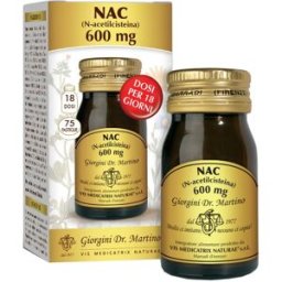 DR.GIORGINI SER-VIS Srl NAC (N-acetilcisteina) 600 mg - Giorgini Dr. Martino - 75 pastiglie - Integratore alimentare per il benessere dell'apparato respiratorio