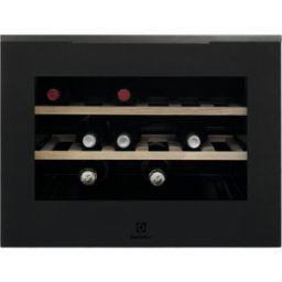 Electrolux KBW5T Cantina vino Incasso | Classe F | L 45cm, Ventilato, 18 BOTTIGLIE, Nero/Matte