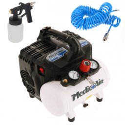 NuAir Medic+Air Siltek S/6 Sanifico - Compressore per la sanificazione elettrico compatto portatile - 6 lt