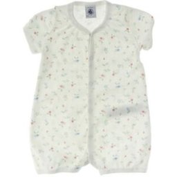 PETIT BATEAU Pagliaccetto in cotone PANNA 3M
