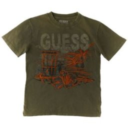 Guess T-shirt girocollo KIDS VERDE MILITARE 10