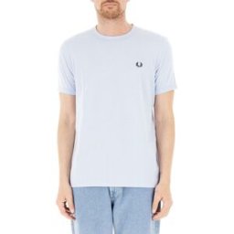 Fred Perry T-shirt in cotone AZZURRO CHIARO XL