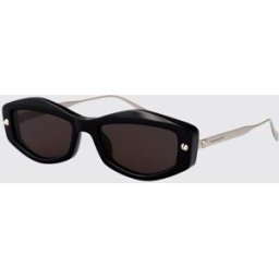 Mcqueen Occhiali da sole AM0482S in metallo ed acetato Nero Taglia 55
