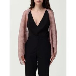 Liujo Coprispalle plissettato in poliestere Rosa Taglia OS