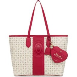 Shopping bag Heritage 70 AVORIO/ROSSO., one_size, Pollini one_size