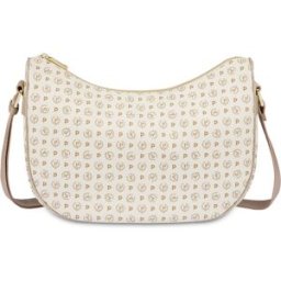 Hobo bag Heritage PVC AVORIO/GHIACCIO, one_size, Pollini one_size