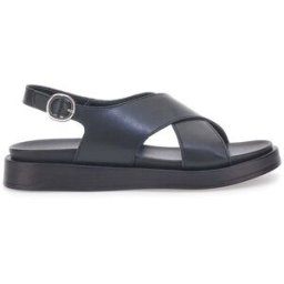 Sandali neri in pelle design minimal Pittarello Focus 28058 37