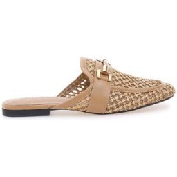 Mule beige con morsetto dorato Le Havre Paris LLY27 37