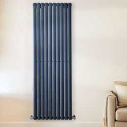 Hudson Reed Radiatore di Design Verticale Blu (Deep Sea Blue) - 1780mm x 590mm - Pannello Doppio - Revive