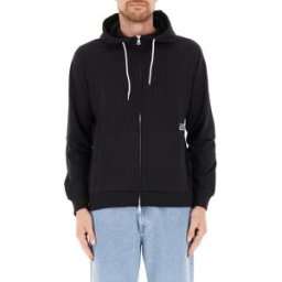 EA7 EMPORIO ARMANI Felpa con cappuccio NERO XL