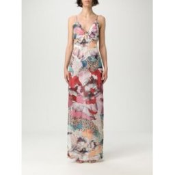 Just Cavalli Abito in chiffon stampato Fantasia Taglia 44