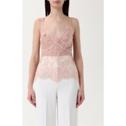 H Couture Top in pizzo Nudo Taglia S