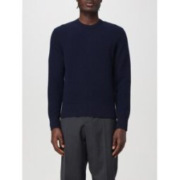 Thom Browne Maglia basic in lana vergine Blue Navy Taglia 2