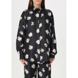 Moschino Camicia in seta con stampa floreale Nero Taglia 42