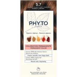PHYTO (LABORATOIRE NATIVE IT.) Phytocolor 5.7 Castano Chiaro Tabacco Kit Colorazione Permanente Senza Ammoniaca