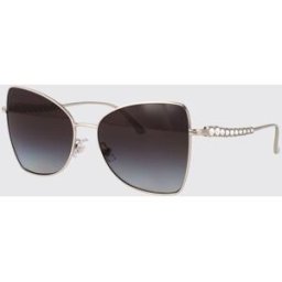 Jimmy Choo Occhiali da sole 0JC4010B in metallo con strass incastonati Silver Taglia 55