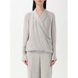 Theory Blusa in seta Argento Taglia P