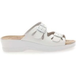 Ciabatte bianche con doppia fibbia Fly Flot 63008ZE 40