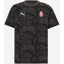 Puma AC Milan T-shirt Nera Con Grafica Culture - M - Nero - Uomo