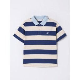 Calvin Klein Polo a righe con logo Blue Taglia 8