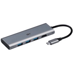 ISY ADATTATORE USB-C to 3x USB-A & HDMI