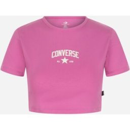 Converse Logo Mini W - T-shirt - Donna - Fucsia S