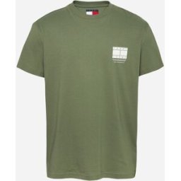 Tommy Hilfiger Small Logo Flag M - T-shirt - Uomo - Verde S