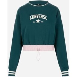 Converse Logo W - Felpa - Donna - Verde S