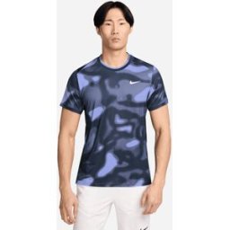 Nike Advantage M - T-shirt Tennis - Uomo - Blu Navy L