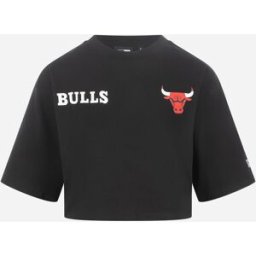 new era Crop Big Logo Retro Chicago Bulls W - T-shirt - Donna - Nero M