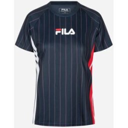 Fila Court Line W - T-shirt Tennis - Donna - Nero XS