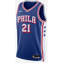 Nike Joel Embiid Philadelphia 76e Icon M - Canotta Basket - Uomo - Blu M
