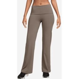 Nike Dri Fit One Flare W - Pantalone Training - Donna - Marrone XS