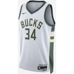 Nike Giannis Milwaukee Bucks Asc M - Canotta Basket - Uomo - Bianco M
