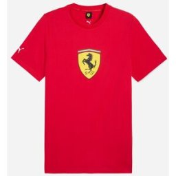 Puma Ferrari Colored Big Shield M - Fanwear - Uomo - Rosso S