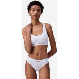 Calvin Klein Slip Bikini W - Intimo - Donna - Bianco L