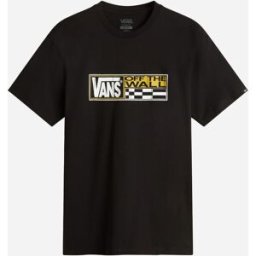 Vans Stretch Logo Check M - T-shirt - Uomo - Nero XS