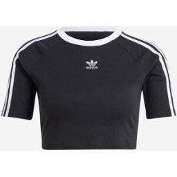 Adidas Original 3stripes W - T-shirt - Donna - Nero XS