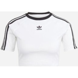Adidas Original 3stripes W - T-shirt - Donna - Bianco XS