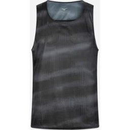 Mizuno Aeroflow Graphic M - Canotta Running - Uomo - Nero XL