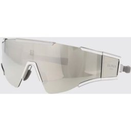 Balmain Occhiali da sole Fleche in titanio ed acetato Grigio Taglia OS