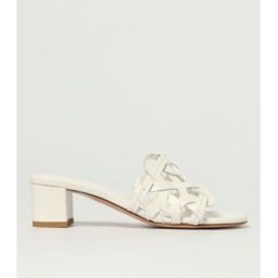 Gianvito Rossi Mules Amalfi in pelle intrecciata Bianco Taglia 37