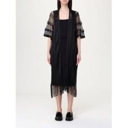 Liujo Poncho in maglia di cotone Nero Taglia OS