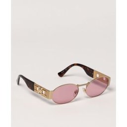 Versace Occhiali da sole in metallo ed acetato Oro Taglia 56
