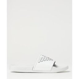 Emporio Armani Sliders in pelle sintetica Bianco Taglia 39