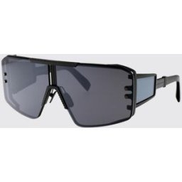 Balmain Occhiali da sole Le Masque in titanio ed acetato Nero Taglia OS