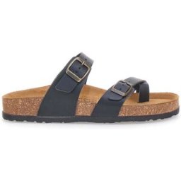 Ciabatte nere da donna con doppia fibbia e plantare anatomico Bio Up 203 36