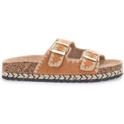 Ciabatte Arancioni con doppia fibbia e suola corda Me & Me 14184 40