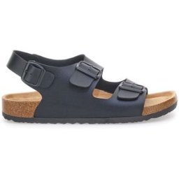 Sandali neri con doppio strappo e plantare comfort Altemberg 101 43