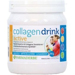 FARMADERBE Srl Collagen Drink Activ Farmaderbe 295g - Integratore Alimentare con Collagene, MSM e Vitamina C per Muscoli e Articolazioni